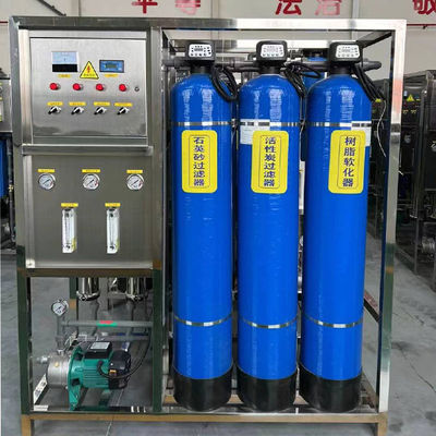 0.25T Drie tanks omgekeerde osmoseapparatuur voor industriële waterzuivering en deionisatie
