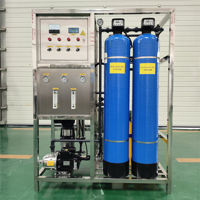 500LPH zuiver water omgekeerd osmose systeem industrieel RO waterfilter waterbehandeling