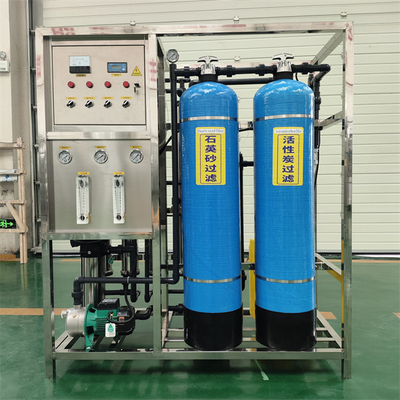 1T Double-Tank RO waterinstallatie omgekeerde osmose waterbehandeling machine apparatuur systeem installatie