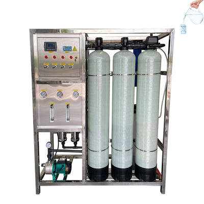 500LPH Omgekeerde osmose zuivering Drinkwaterfilter Cosmetische fabriek Ro-systeem Twee-stappen waterzuiveringsmachine