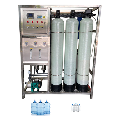 500LPH Omgekeerde osmose zuivering Drinkwaterfilter Cosmetische fabriek Ro-systeem Twee-stappen waterzuiveringsmachine